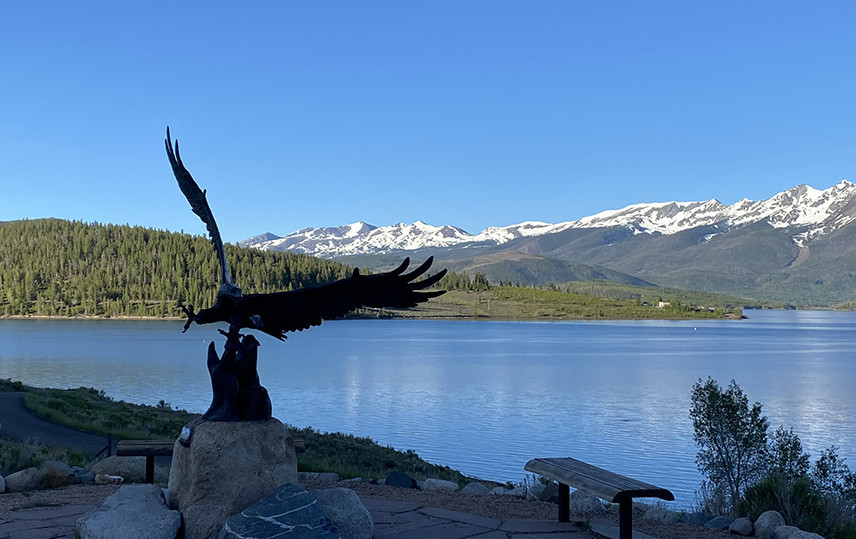 Eagle Carving at Dillon Reservoir