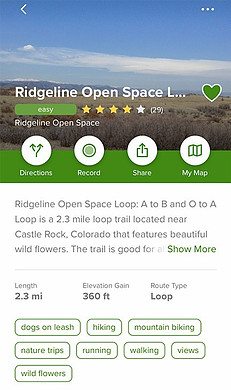 Hiking Trails in Colorado Ridgeline Open Space Loop