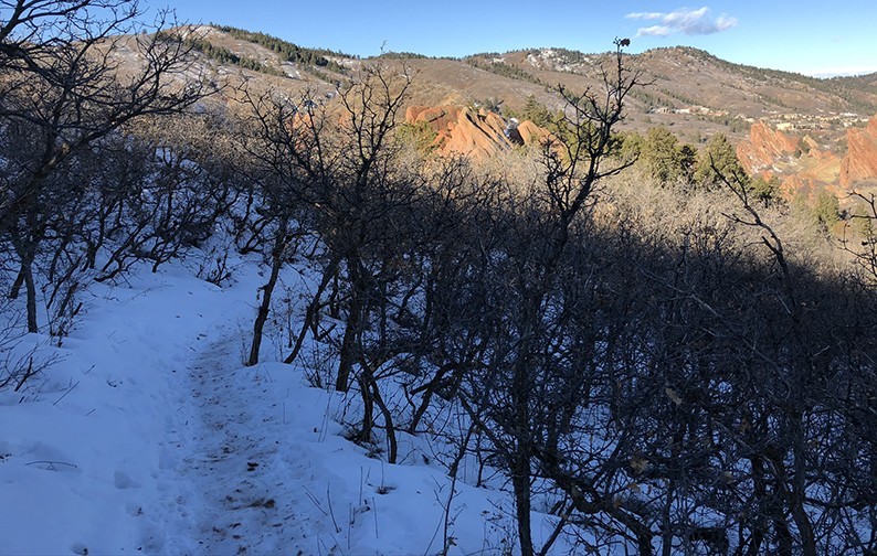 Icy Trail at the Roxborough State Park