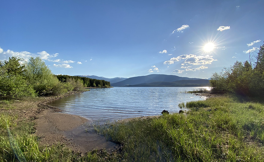 Sunrise over Dillon Reservoir