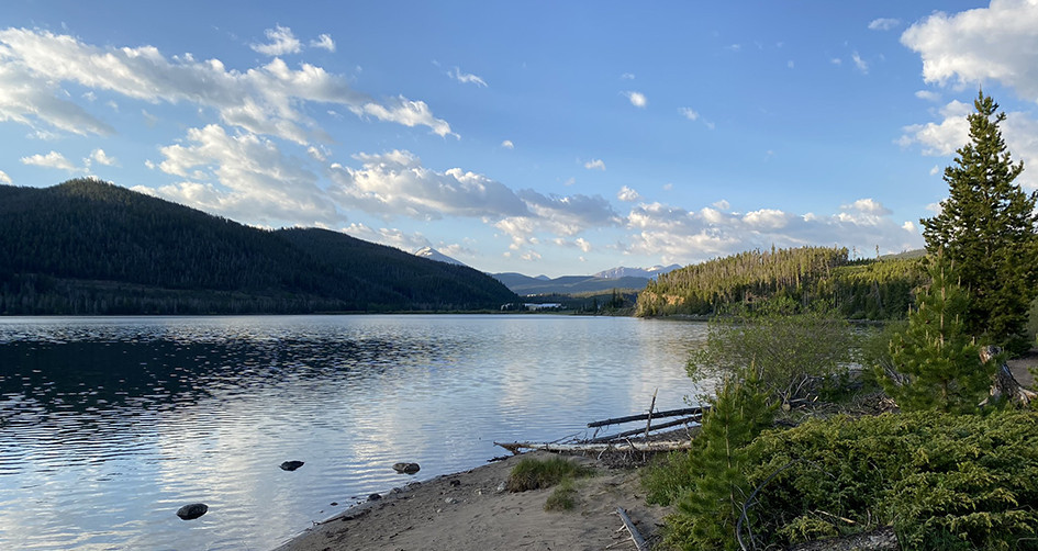 Sunrise over Dillon Reservoir