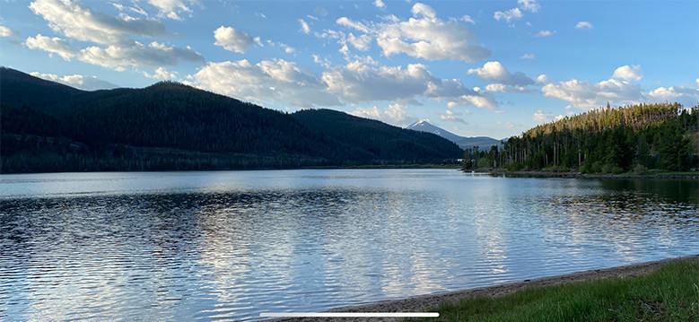 Sunrise over Dillon Reservoir